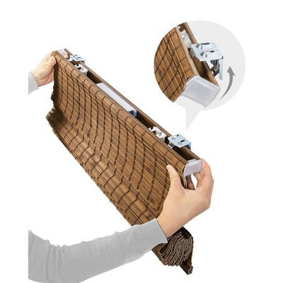 23"x64" Chicology Light Filtering Bamboo Roman Shade Pinecone Brown (LOCAL PICKUP ONLY)