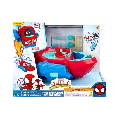 Spidey and His Amazing Friends Land and Sea Cruiser Toy Vehicle