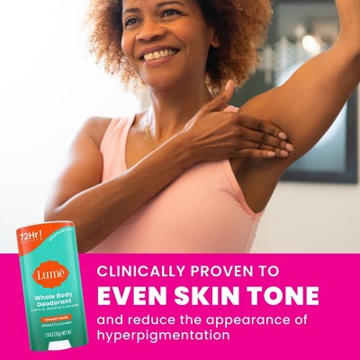 Lume Solid Antiperspirant & Deodorant Stick - Minted Cucumber - 2.6oz: Baking Soda-Free, Aluminum-Free, Paraben-Free, Vegan