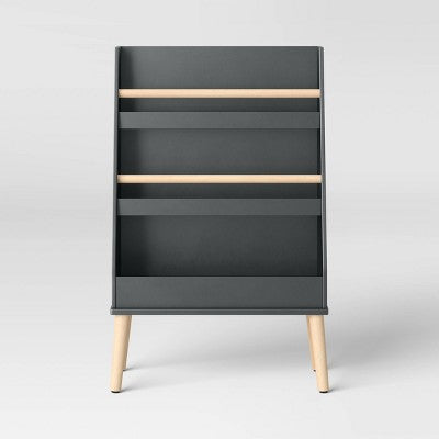 Modern Tall Three Shelf Kids' Bookshelf Dark Gray - Pillowfort: MDF Frame, 3 Shelves, Baby Bookcase, 37.44" Height (LOCAL PICKUP ONLY)