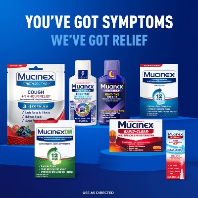 Mucinex Rapid Clear Pain Headache Mucus Congestion Liquid Gelcaps - Acetaminophen - 8ct
