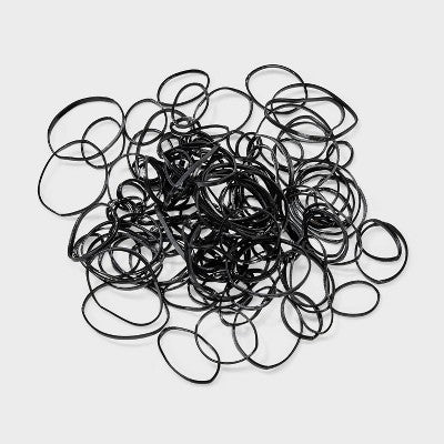 Kids' Medium Polybands - 500pc - Black - Cat & Jack