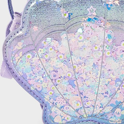 Toddler Girls' Shell Confetti Handbag - Cat & Jack Purple