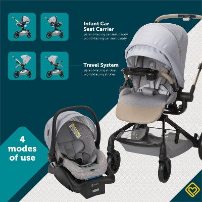 Safety 1st Turn & Go Rotating Travel System - French Gray (LOCAL PICKUP ONLY)