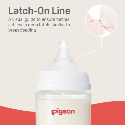 Pigeon Nurture & Nest Wide-Neck Anti-colic Glass Baby Bottles with Nipples - 5 fl oz/2pk