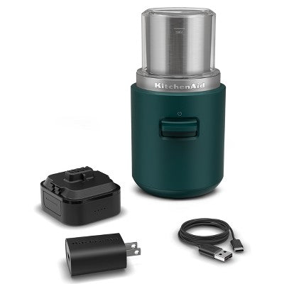 KitchenAid Go Cordless Blade Grinder battery included - Hearth & Hand with Magnolia: Coffee Bean & Spice Grinder, Dark Green