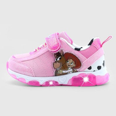Disney Toy Story Toddler Girls' Jessie Sneakers - Pink/White 7T