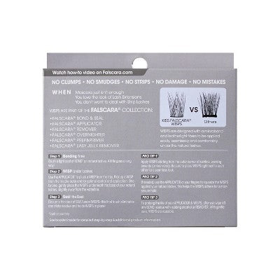 Falscara Multipack Lash Extensions - Faux Mink Wisps Lash Clusters - 24ct