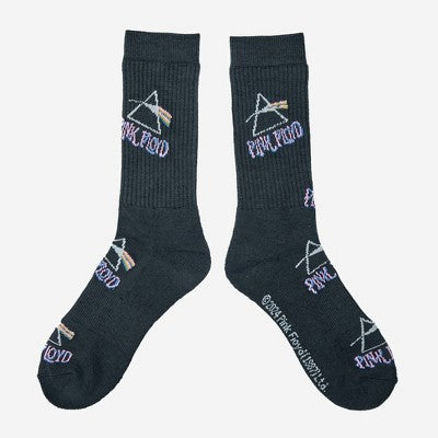 Men's Pink Floyd Athletic Crew Socks - Black 6-12