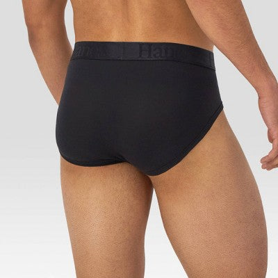 Hanes Originals Premium Men's SuperSoft Briefs 3pk - Blue/Black S