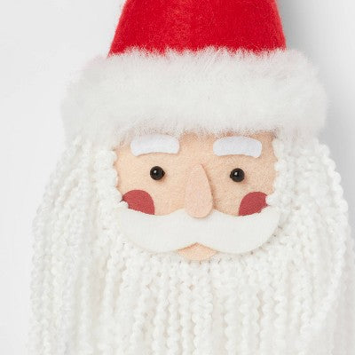 Fabric Santa Wearing Tall Hat Christmas Tree Ornament Red/White - Wondershop