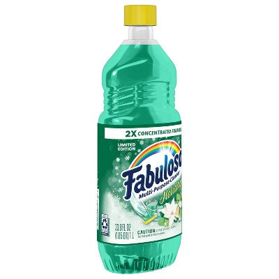 Fabuloso Limited Edition Winter Mint Multi-Purpose Cleaner, 2X Concentrated Formula, Floor Cleaner - 33.8 fl oz Bottle