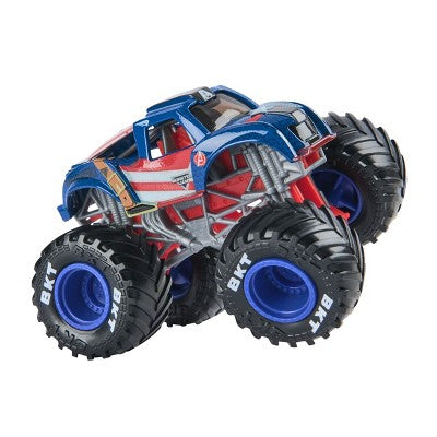 Monster Jam Marvel Captain America vs Winter Soldier Monster Truck 2pk - 1:64 Scale