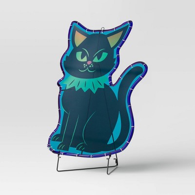 24" LED 2D Halloween Cat Sculpture - Hyde & EEK! Boutique (LOCAL PICKUP ONLY)