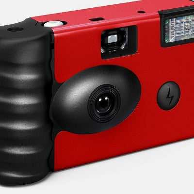 Game Day Disposable Camera - heyday Traditional Red: Built-In Flash, Fixed Focus