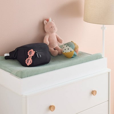 Faux Neoprene Diaper Sling - Black - Cloud Island
