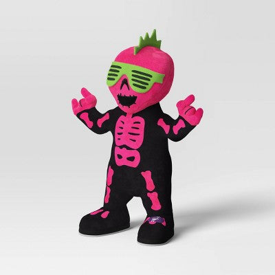 Skeleton Plush Punk Rocker Halloween Decorative Prop - Hyde & EEK! Boutique: Musical, Animated, Indoor Use