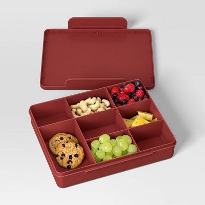 Snack Bento Box - Dealworthy Red: BPA-Free Polypropylene, Adult Dining