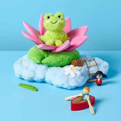 11" Stackable Lily Stuffed Animal - Gigglescape: Frog Character Plush, Polyester Material: Gigglescape Toys