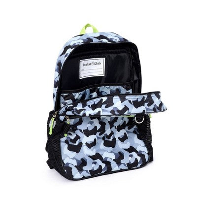 Locker Club Backpack Set with Lunch Box and Headphones - Camo