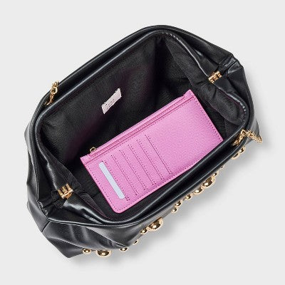 Studded Oversized Clutch - A New Day Black