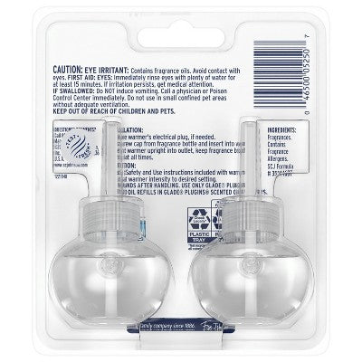 Glade PlugIns Scented Oil Air Freshener Refills - Jasmine & Honeysuckle - 1.34 fl oz/2pk