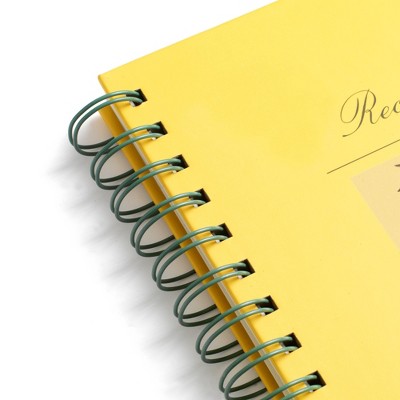 Papier 150pg Recipe Journal 9.84"x7.48" Orange Tree: Guided Spiral Notebook for Recipes, Hard Cover, Adult Stationery