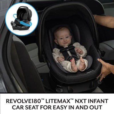 Evenflo Shyft Intuiti Travel System Featuring Revolve180 LiteMax NXT - Black Shale (LOCAL PICKUP ONLY)
