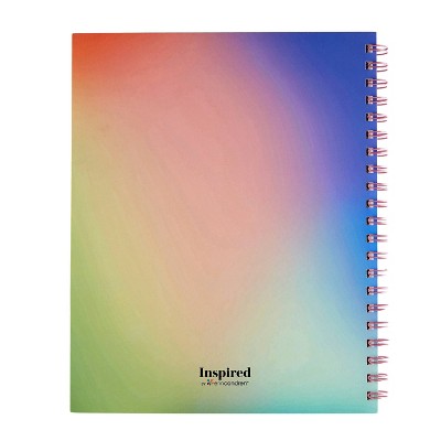 Inspired by Erin Condren 2025 Monthly Planner 11"x9" Pastel Colorblends: Spiral Bound, Adult Stationery, Tabs, 9x11 Paper
