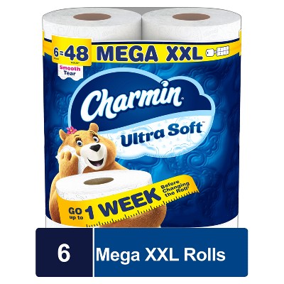 Charmin Ultra Soft Bath Septic-Safe Toilet Paper - 6 Mega XXL Rolls