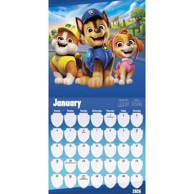 DateWorks 12"x12" 2026 Paw Patrol Wall Calendar