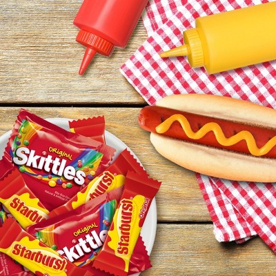 Skittles and Starburst Fun Size Mix Bite Size Candies - 31.9oz/65ct