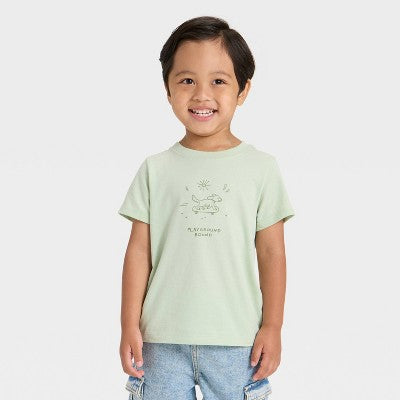 Toddler Boys' Graphic T-Shirt - Cat & Jack Light Green 4T
