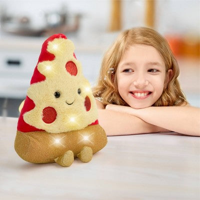 FAO Schwarz 11" Glow Brights Plush LED with Sound Pizza