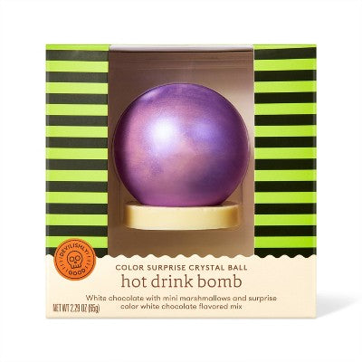 Halloween White Crystal Ball Hot Chocolate Bomb - 2.5oz - Favorite Day