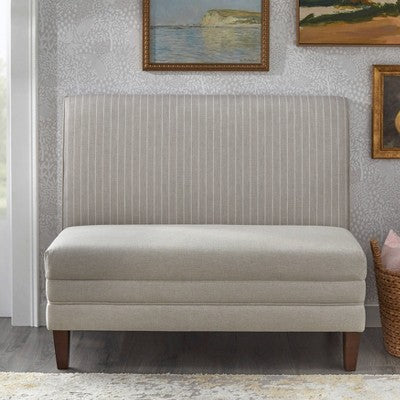 Lifestorey Phillips Upholstered Breakfast Nook Bench Beige (LOCAL PICKUP ONLY)