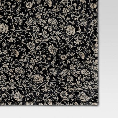 Oversized Printed Floral Primalush Throw Lack/Neutral - Threshold