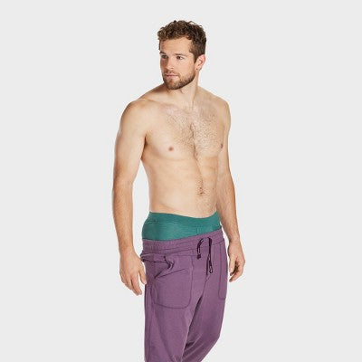 Pair of Thieves Men's Quick Dry Cotton Boxer Briefs 3pk - Green M: Mid Rise, Fold Over Waistband, Machine Washable