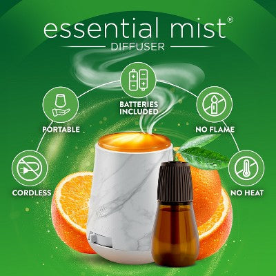 Air Wick Vibrant Essential Mist Aromatherapy Diffuser Kits - Sparkling Mandrain & Clementine - 2ct