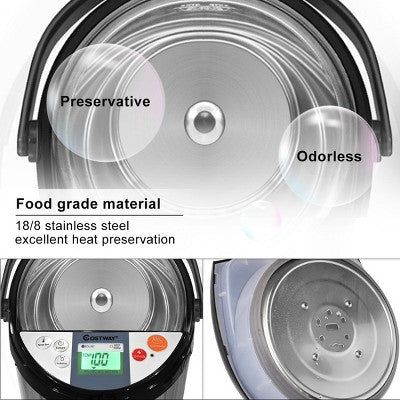 Costway 5-Liter LCD Water Boiler and Warmer Electric Hot Pot Kettle Hot Water Dispenser