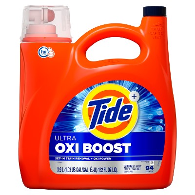 Tide Liquid Oxi Boost HE Laundry Detergent - 132oz
