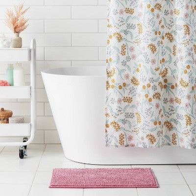 17"x24" Everyday Chenille Bath Rug Pink - Room Essentials