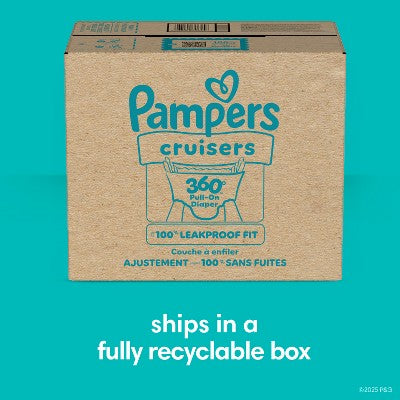 Pampers Cruisers 360 Disposable Diapers OMS Pack - Size 3 - 168ct
