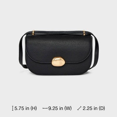 Flap Crossbody Bag - A New Day Black