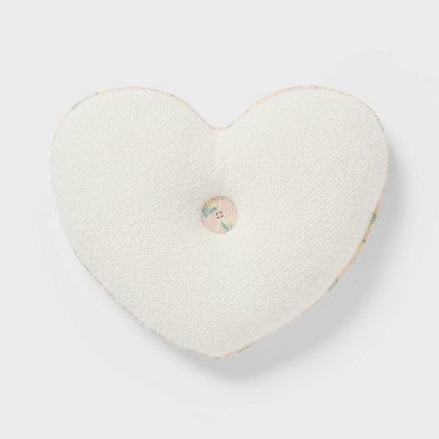 Heart Reversible Mini Decorative Pillow White - Pillowfort