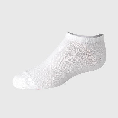Hanes Girls' 20pk No Show Socks - White M