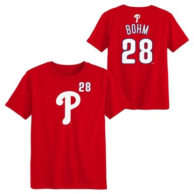 MLB Philadelphia Phillies Boys' T-Shirt - XL: Team Logo, Youth Apparel, Short Sleeve, Crew Neck, Cotton Jersey