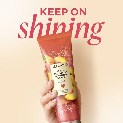 Beloved Peach Prosecco & Mimosa Flower Sugar Scrub - 8oz