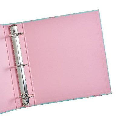 Gartner Studios Howdy Girl U: 2" 3 Ring Binder Suede Stars and Horseshoes Seafoam Green