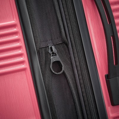 American Tourister NXT Hardside Large Checked Spinner Suitcase - Flamingo Pink (LOCAL PICKUP ONLY)